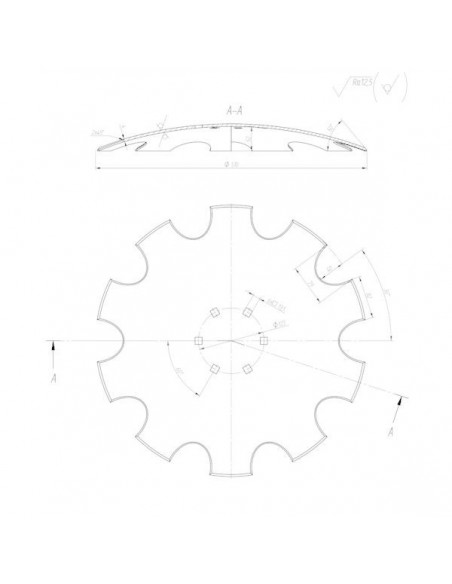 Taler Disc Ø 510x4 mm 6 Gauri